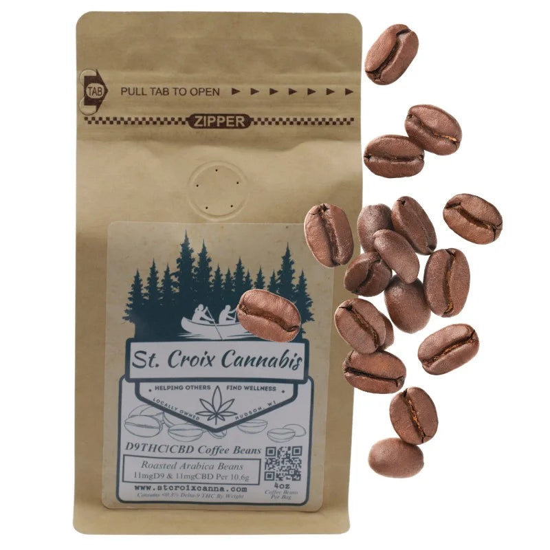 Delta-9 THC/CBD Roasted Coffee Beans